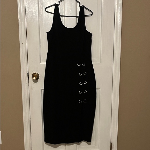 Sydney Love Dresses & Skirts - Sydney Love Black Midi Dress with Silver Accents